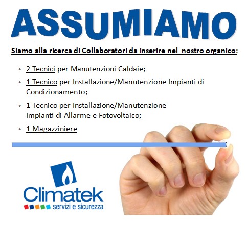 Assumiamo!!!